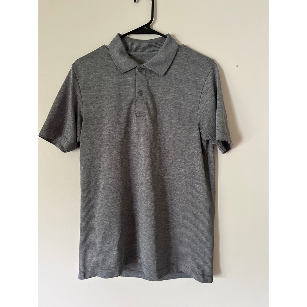 Uniqlo Dry-EX Polo Shirt Mens XS Gray Short Sleeve Breathable Mesh Performance
